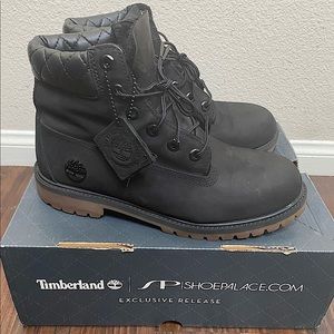 TIMBERLAND SHOE PALACE EXCLUSIVE 6 INCH QUILT MEN'S BOOTS 🥾 BLACK